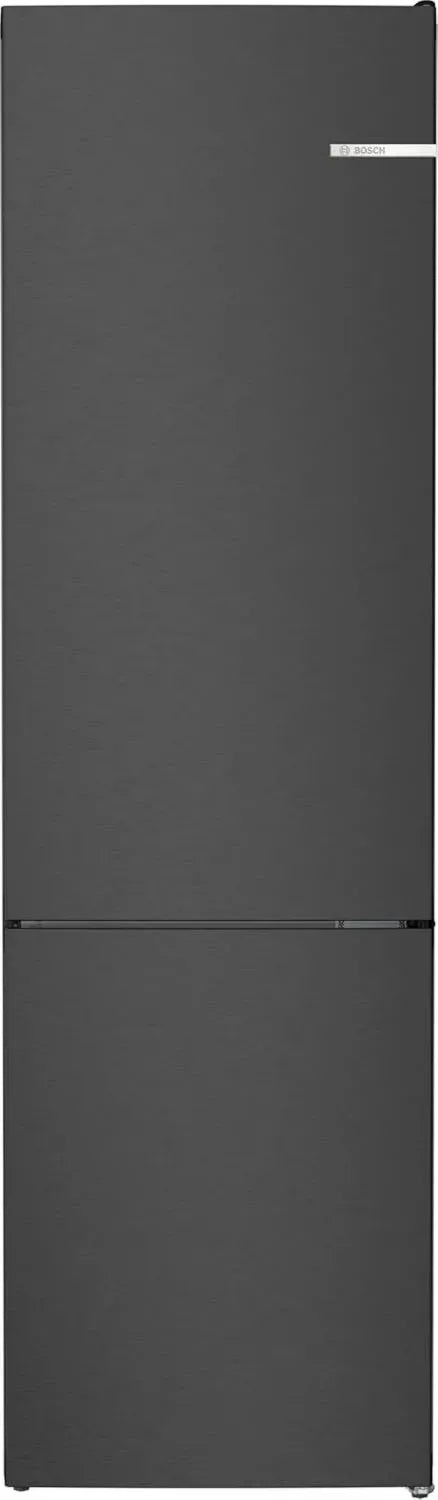 Réfrigérateur Combiné Bosch Série 4, 203x60 cm, Acier Noir Anti-Traces