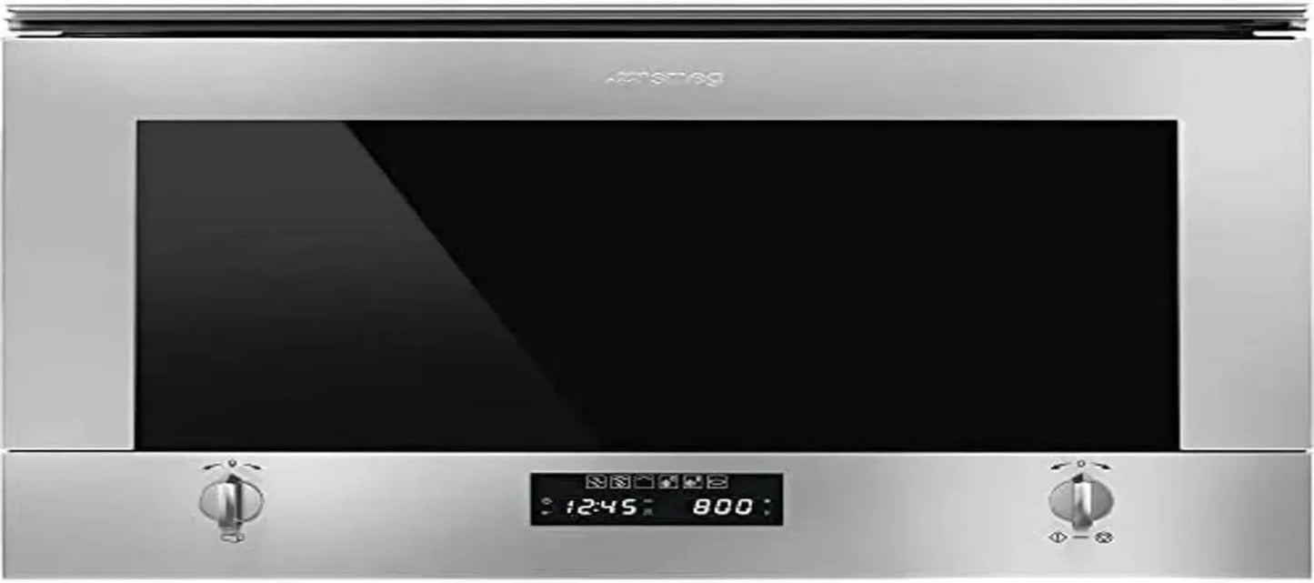 SMEG Micro-ondes Grill Encastrable, 22L, Pour Meuble Haut