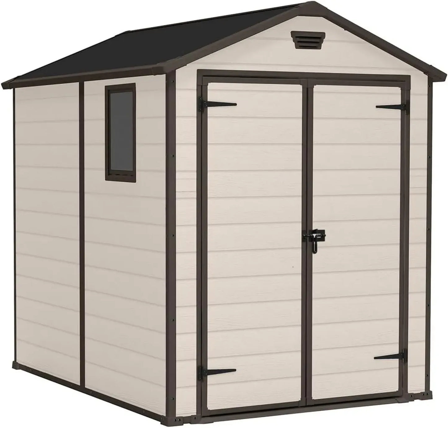 Abri de Jardin Résistant aux Intempéries 4,1m² Beige