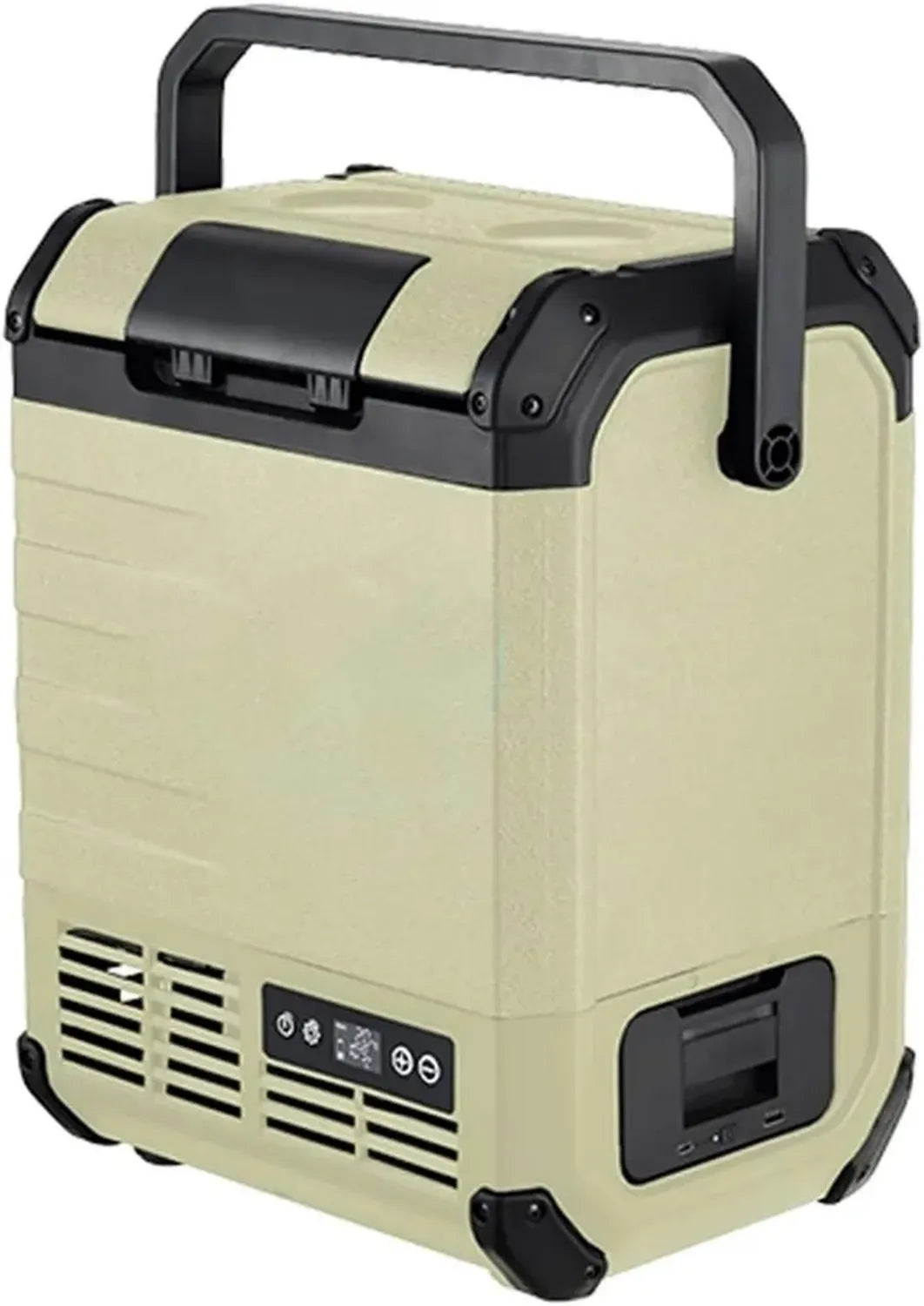 Glacière Portable 12V avec Poignée, Congélateur Compact pour Voiture ou Camping