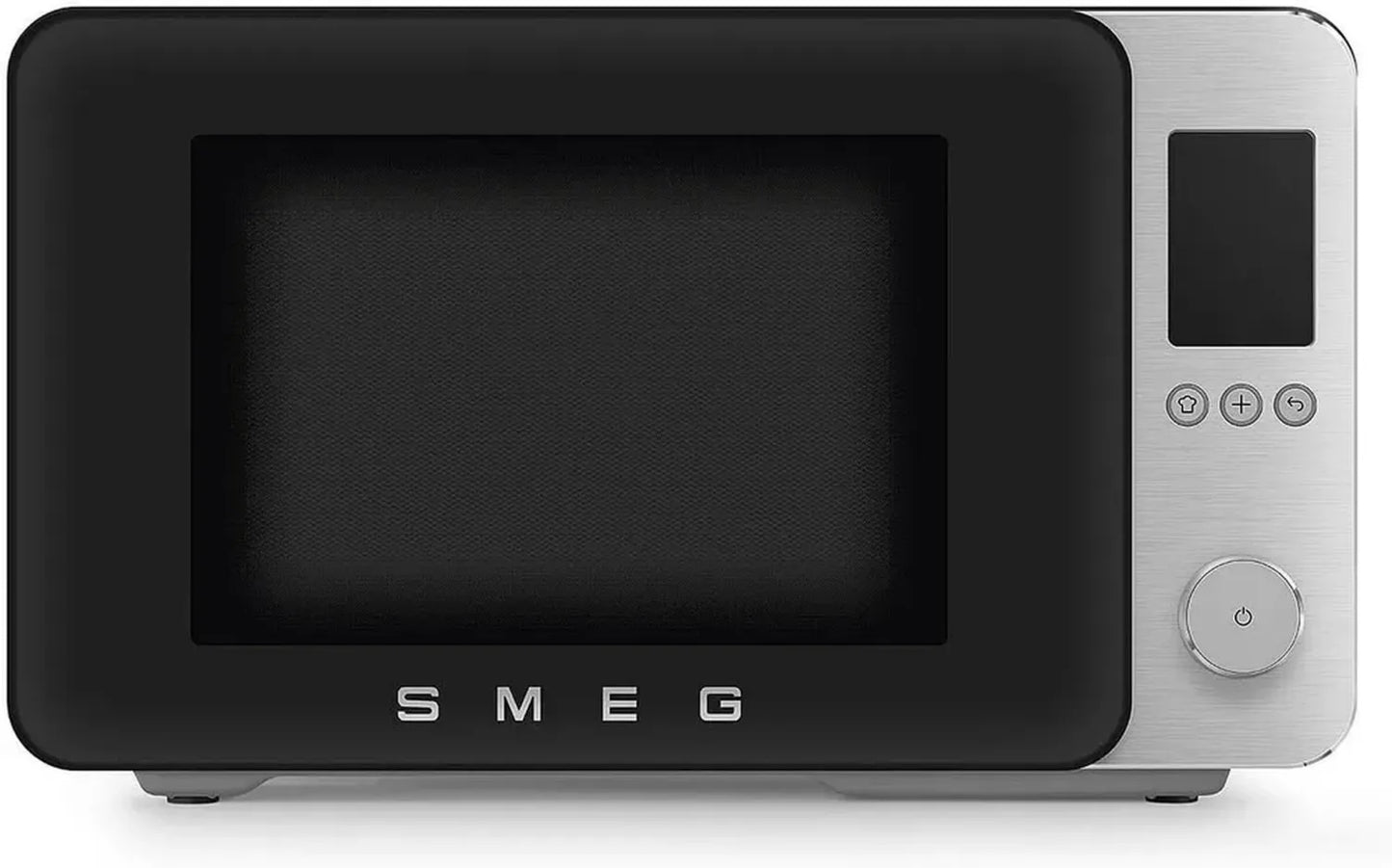 Smeg Micro-ondes Combiné Inverter Noir 25L, 9 Fonctions, 2100W