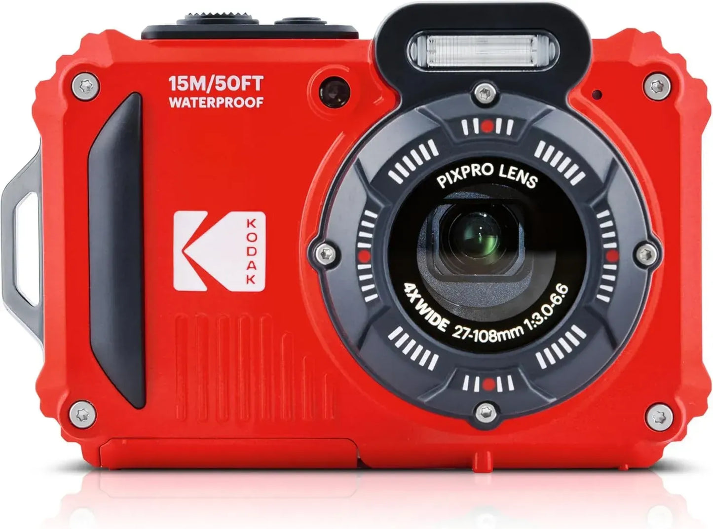 Appareil Photo KODAK Pixpro WPZ2, Étanche 15m, 16MP, Vidéo 720p, Écran 2,7' + 2 Batteries + Carte SD