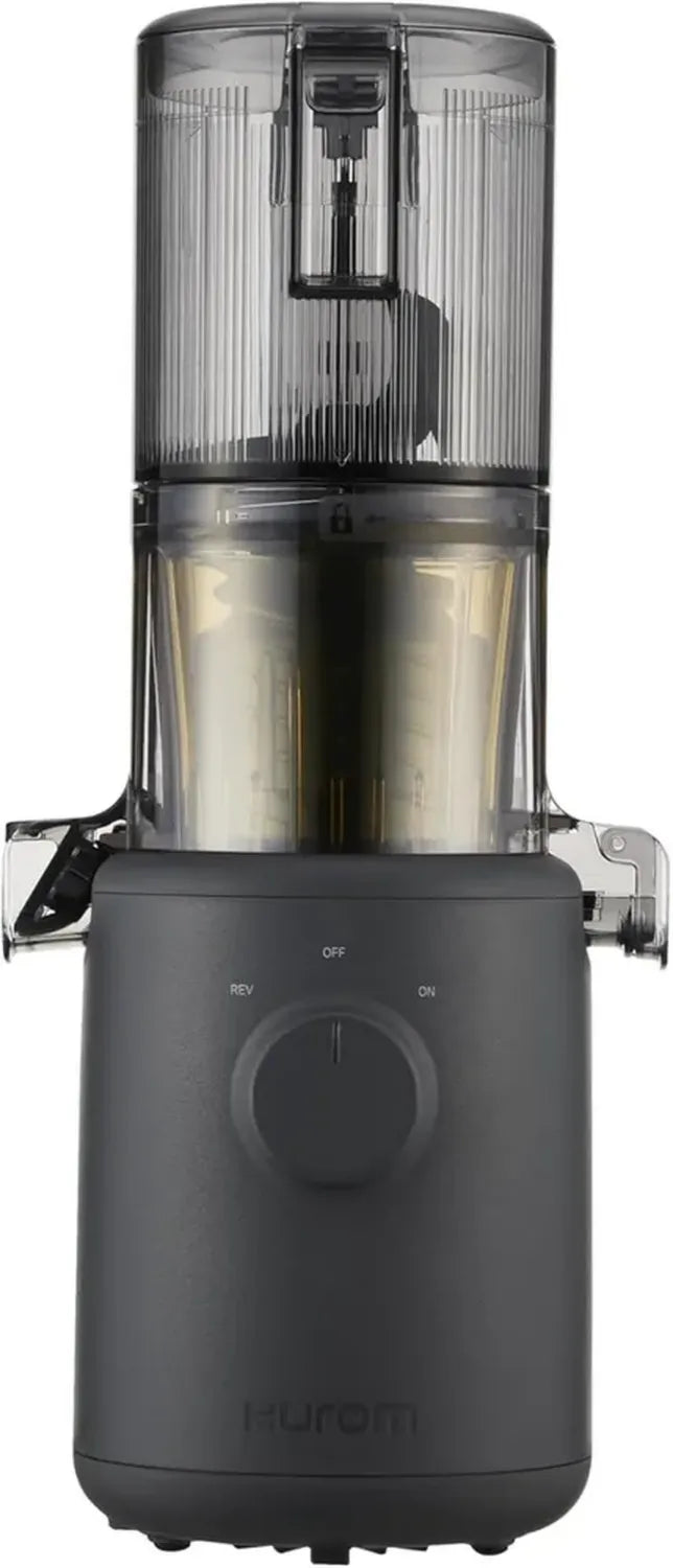 Hurom Extracteur à Jus H310A, Presse à Froid Silencieuse, Facile à Nettoyer, Design Compact, Sans BPA, 220ml, 100W, Charcoal