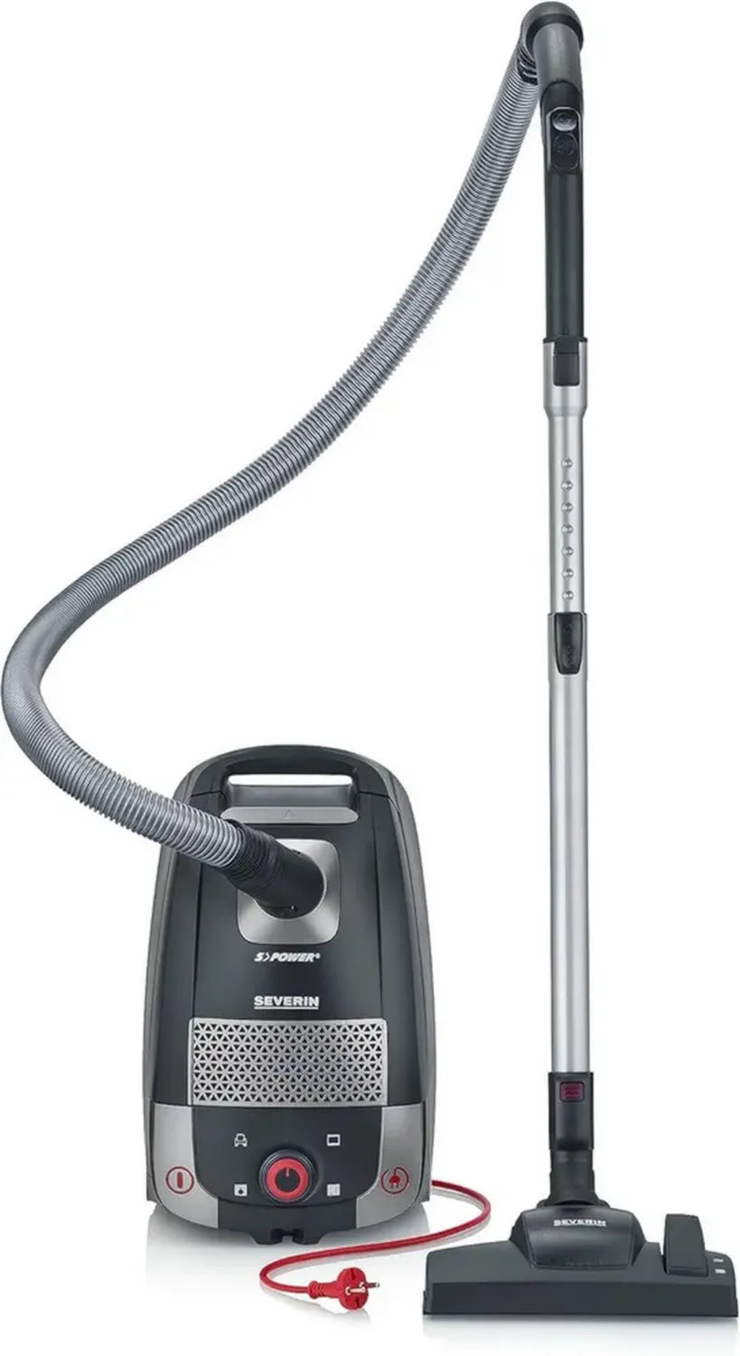 Aspirateur traîneau SEVERIN puissant et silencieux avec accessoires complets, nettoyage efficace, maniabilité à 4 roues BC 7052