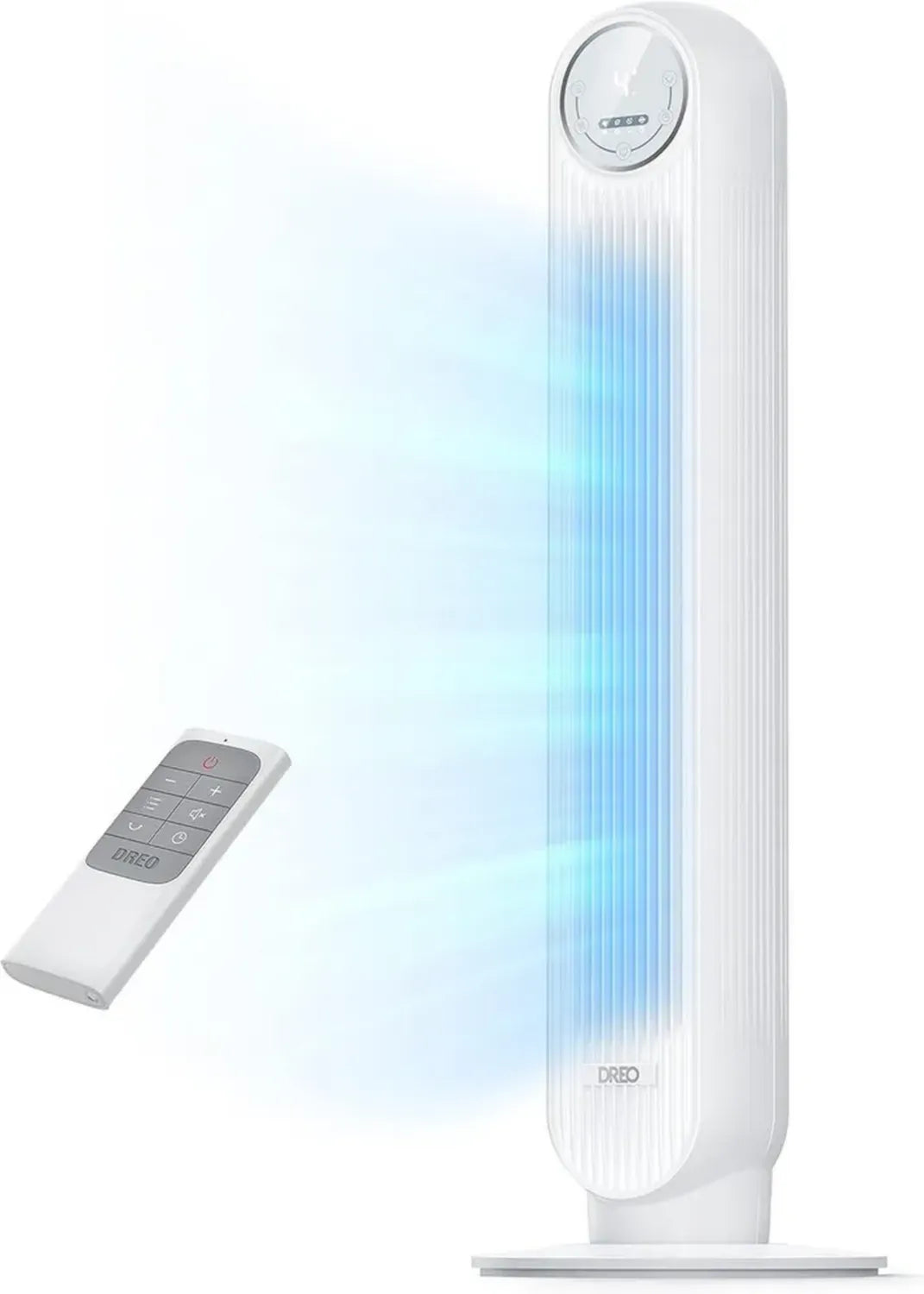 Ventilateur Tour Silencieux Dreo, 92 cm, Oscillation 90°, Télécommande, Modes Multiples, Minuterie 8H, Noir