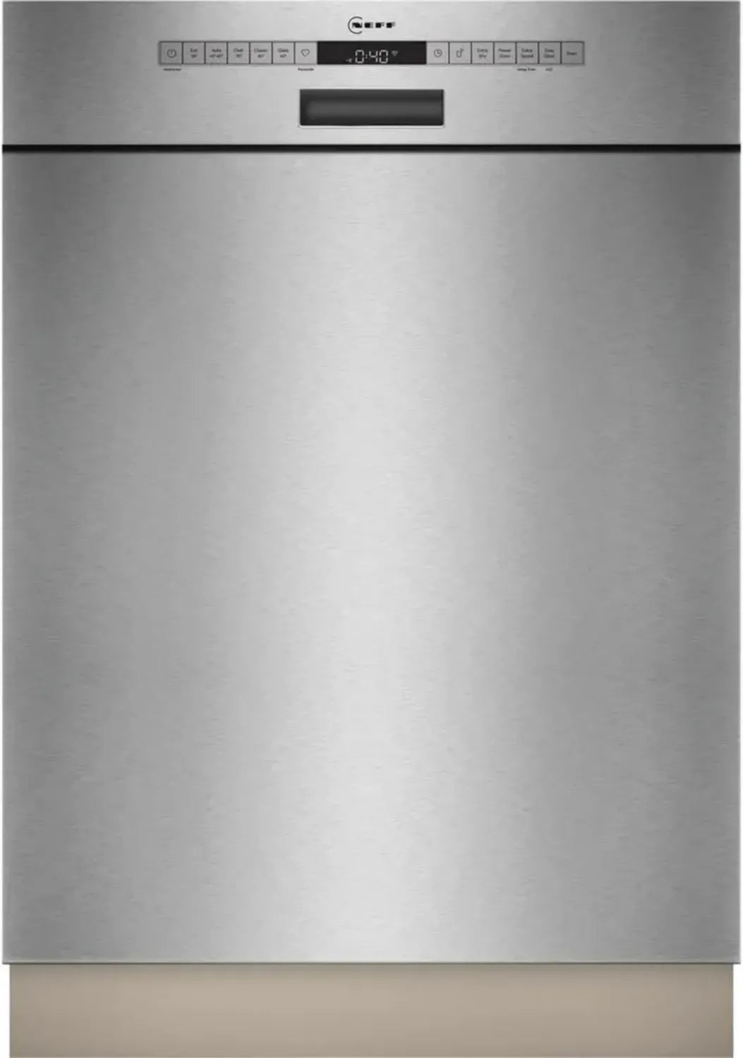 Lave-vaisselle NEFF 60 cm, silencieux, séchage ouvert, Chef 70 °C, acier brossé