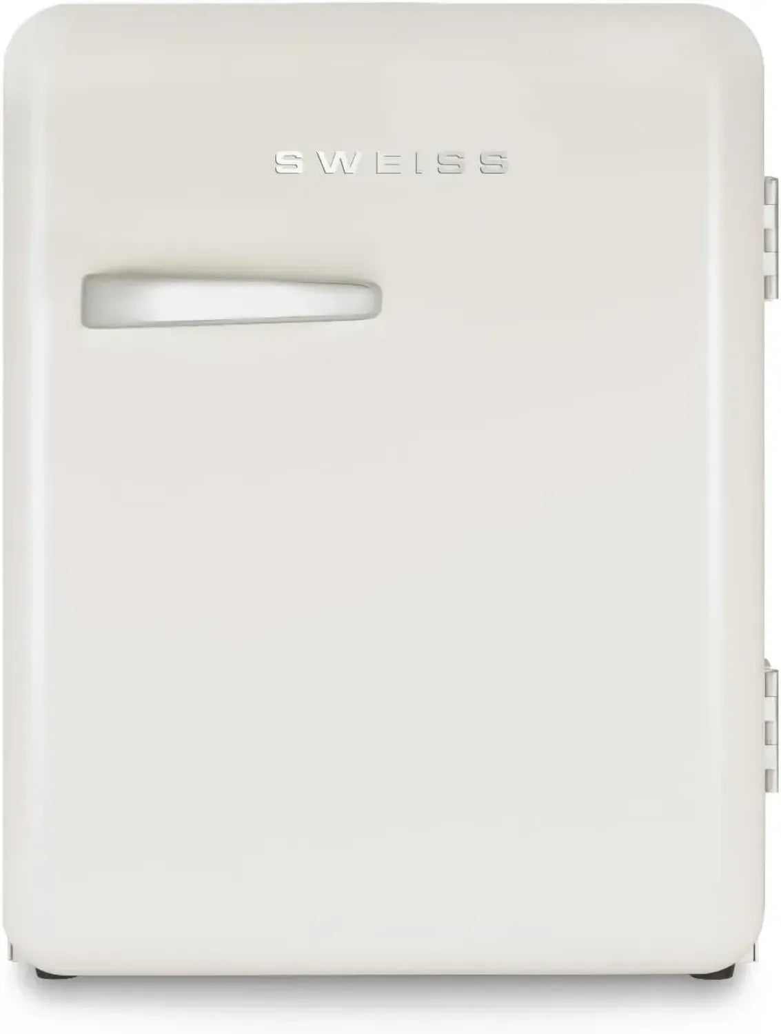 Mini Réfrigérateur Rétro 31L Silencieux 24 dB pour Bureau et Chambre, Température Ajustable, Couleur Beige