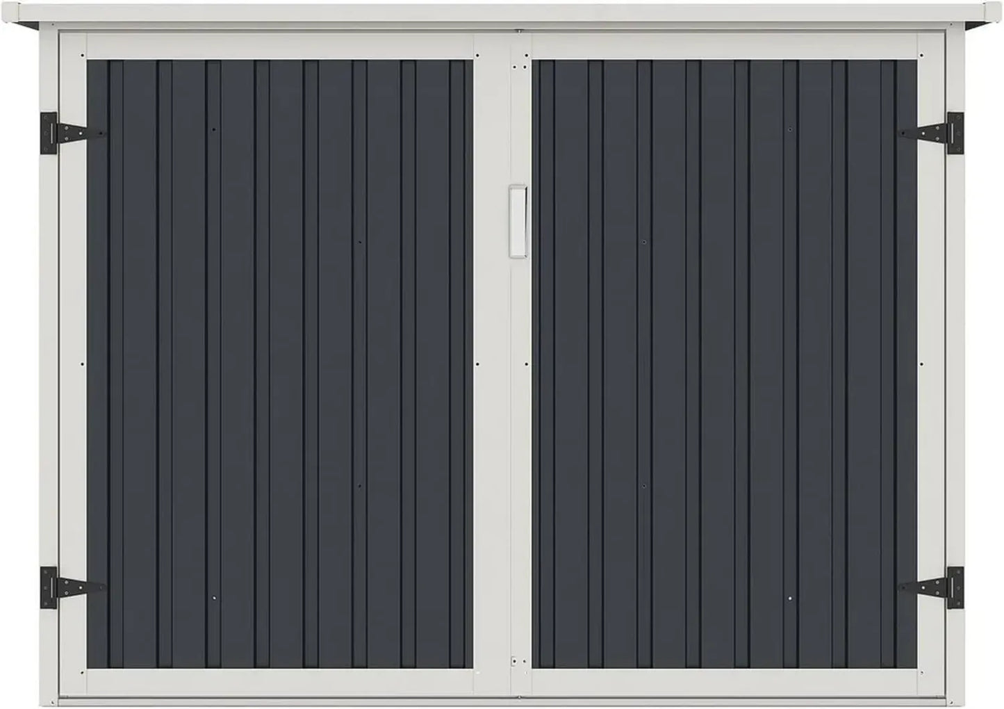 Abris Vélos en Acier Galvanisé Gris Anthracite pour 4 Vélos - 4 m²