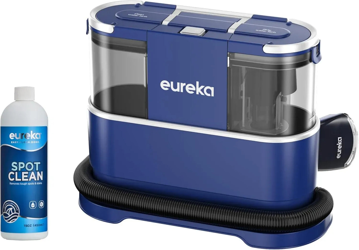 Aspirateur Tissu Eureka NEY100 - 12500Pa, Nettoyeur Multi-surfaces avec Réservoir 1,5L et Détergent 450 ml