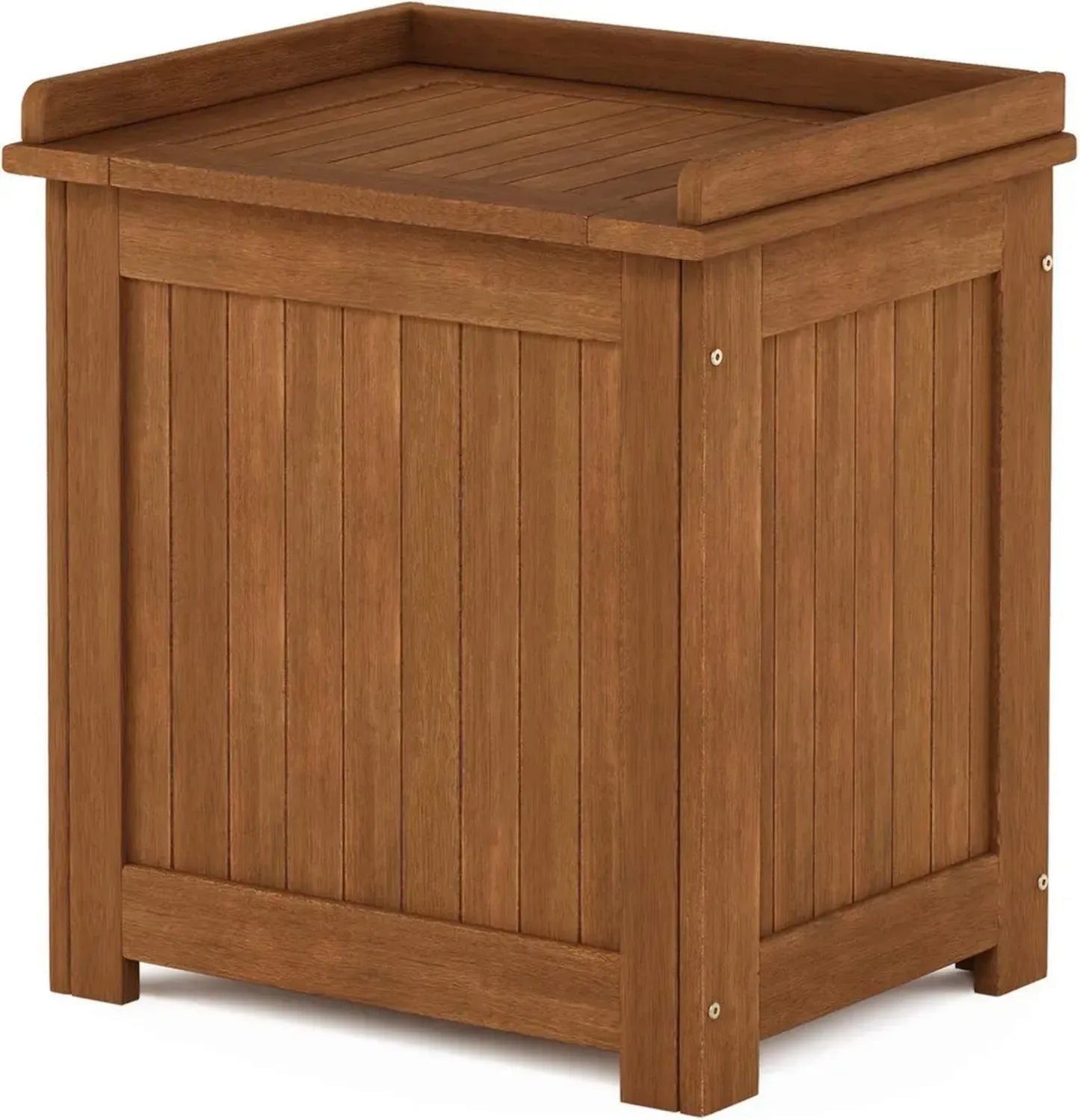 Coffre de Rangement en Bois Dur pour Extérieur Furinno Tioman, Finition Naturelle