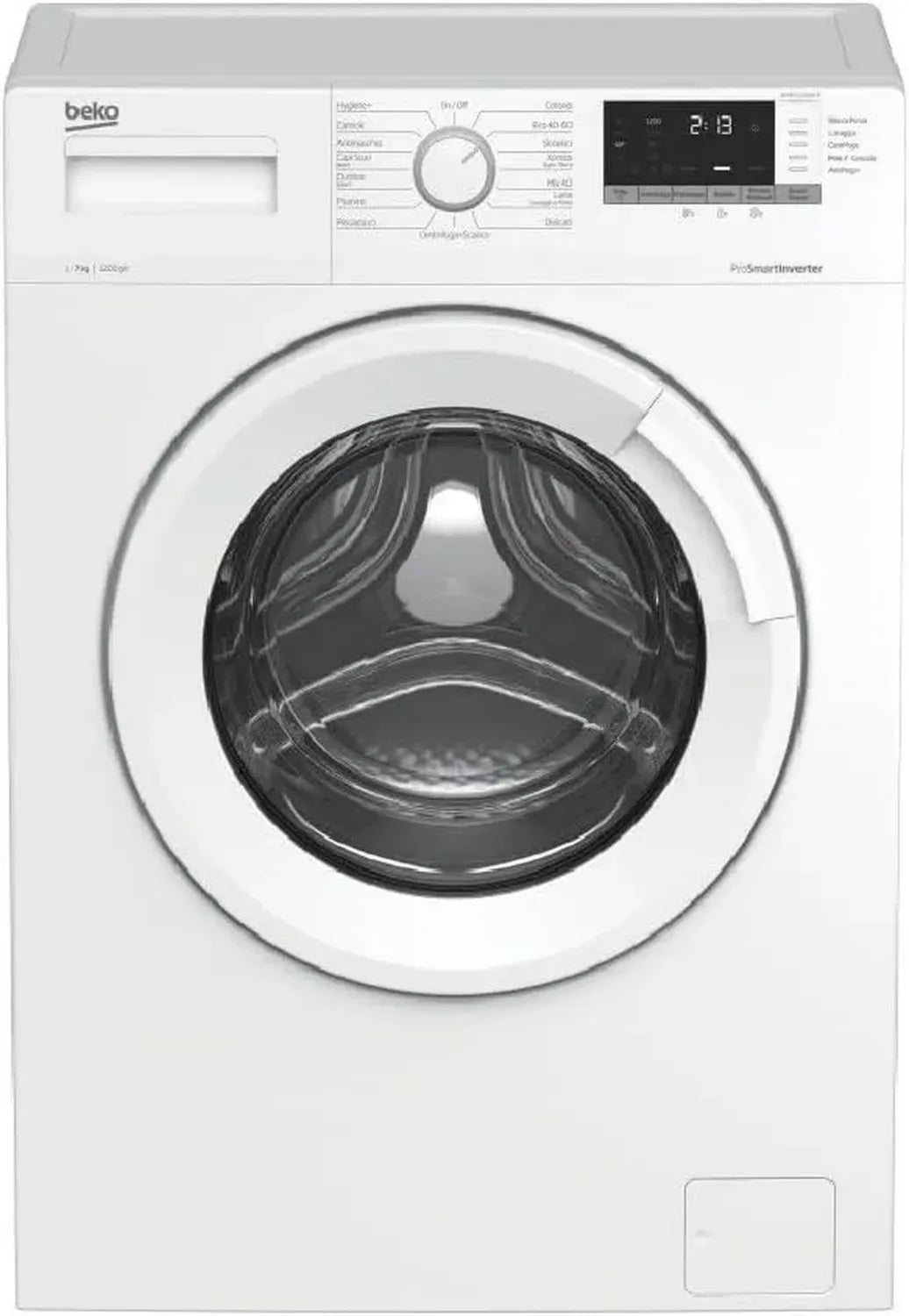 Beko Machine à Laver 7 kg, 1200 tr/min, 15 Programmes, Écran Tactile - Blanc