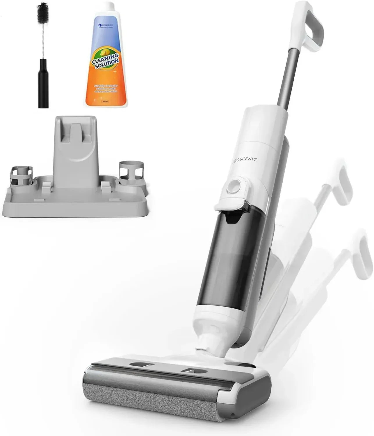 Aspirateur Laveur sans Fil Proscenic F10 Ultra - Autonomie 60 Min, Léger, 1.3L, Nettoyage Sec et Humide