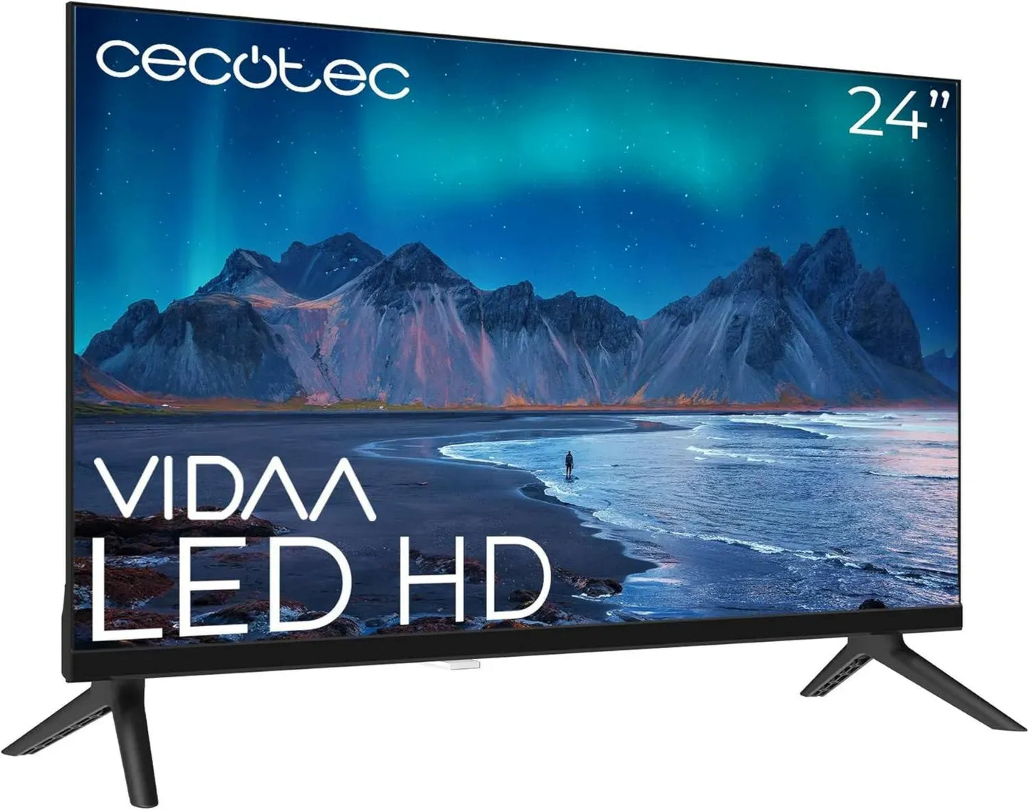 Téléviseur LED 24 Pouces HD avec WiFi et Dolby Audio - Cecotec VIDAA