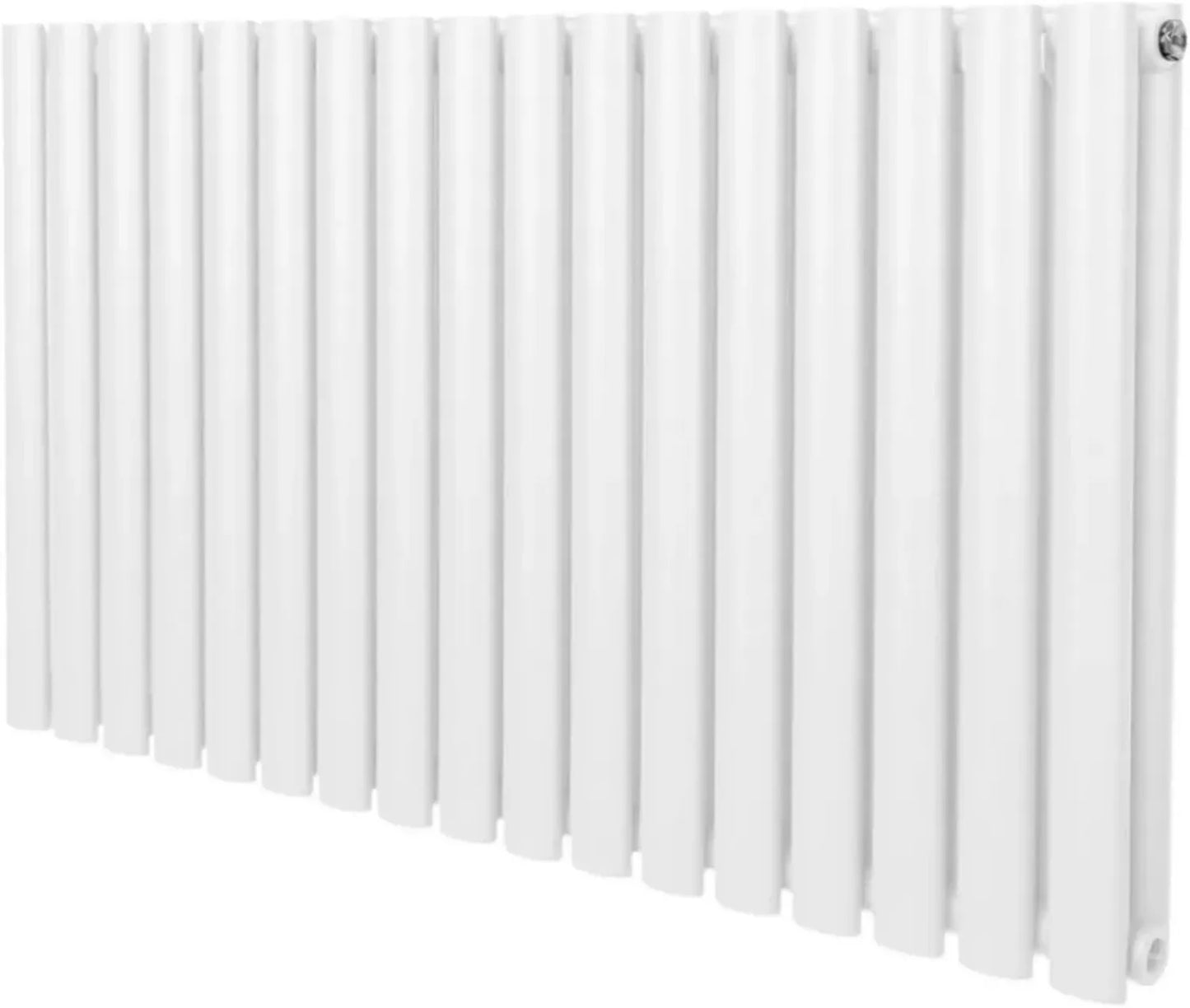Radiateur Horizontal Ovale 600x1020mm en Acier Blanc pour Interieur