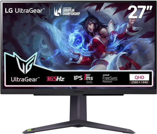 Moniteur de Jeu LG Ultragear 27' QHD IPS 165Hz G-Sync FreeSync HDR