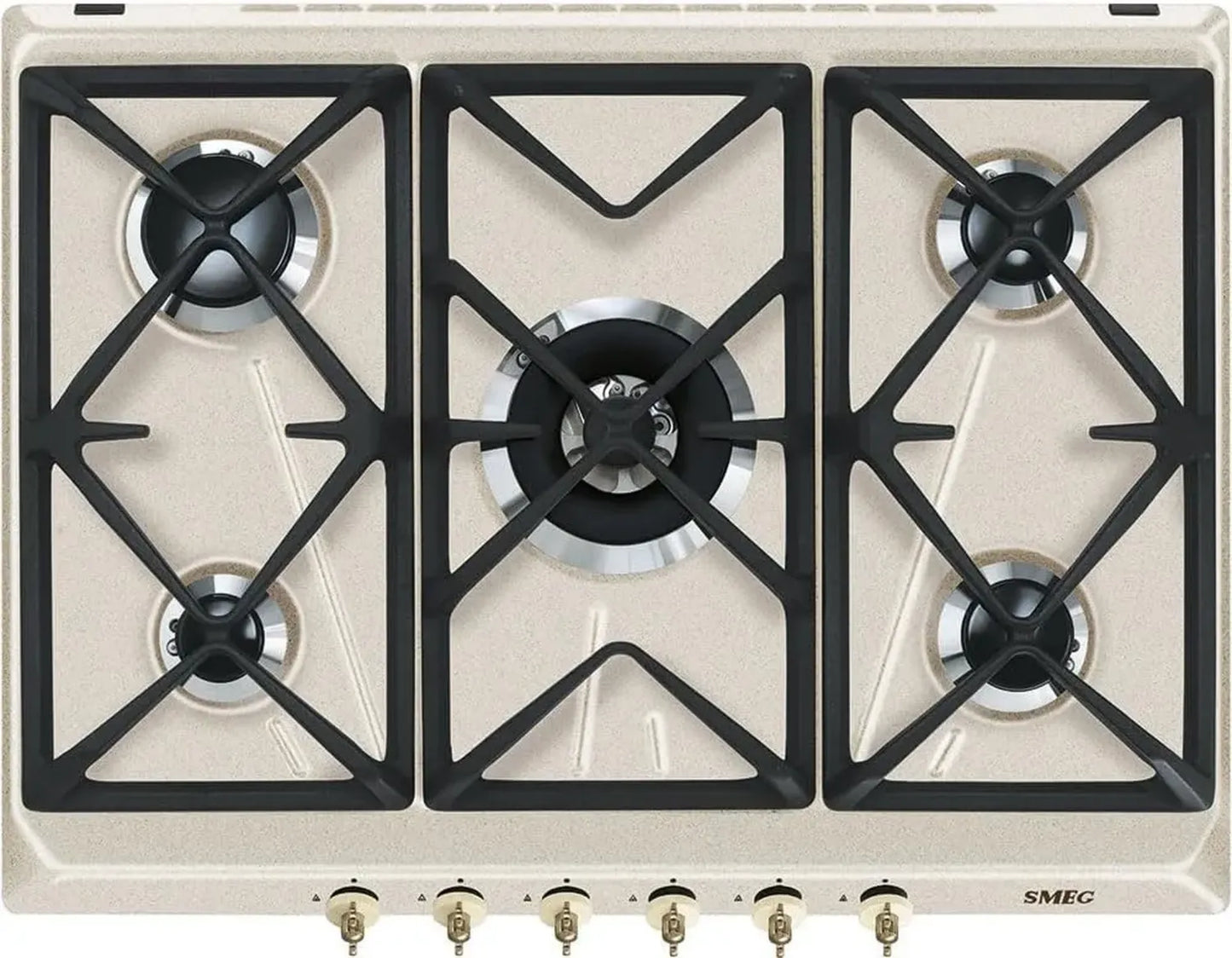 SMEG Plaque de Cuisson à Gaz 5 Foyers SRV876AVOGH2