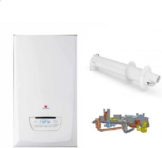 Chaudière à condensation au gaz naturel THEMAFAST CONDENS F30 complète