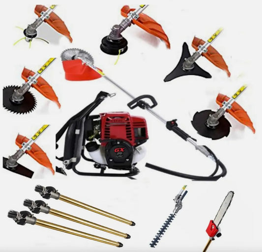 Débroussailleuse GX50 avec Harnais et 3 Extensions, Moteur 4-Temps