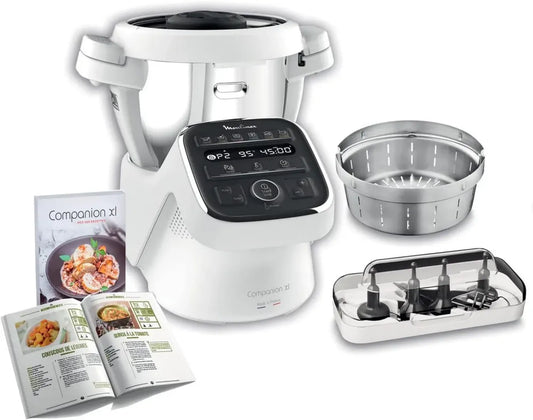 Robot Cuiseur Multifonction MOULINEX Companion XL, Bol 4.5L, 12 Programmes, 1550W