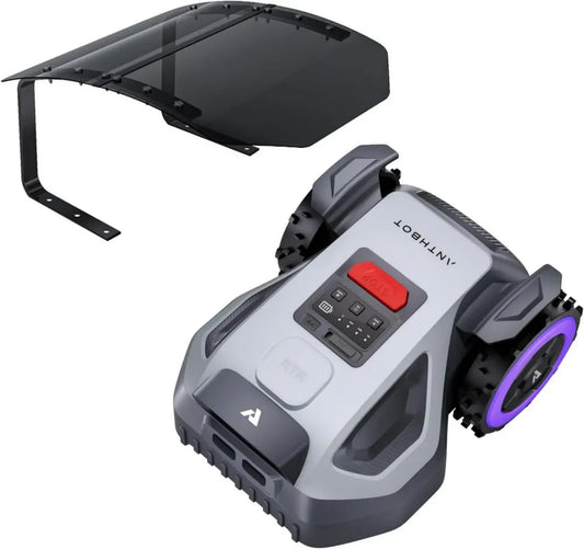 Robot Tondeuse ANTHBOT M5 avec IA, Double RTK, Évitement Intelligent, Cartographie Automatique, 4G, Pour 500-700 m², Pente 45%