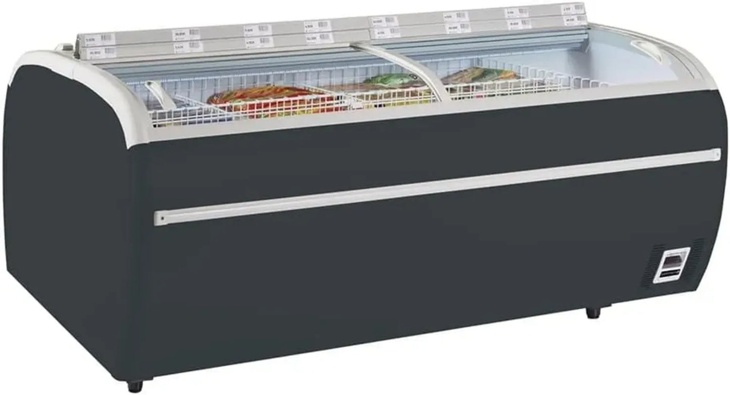 Congélateur à double porte TWIN 220A-F - Gris - Tefcold