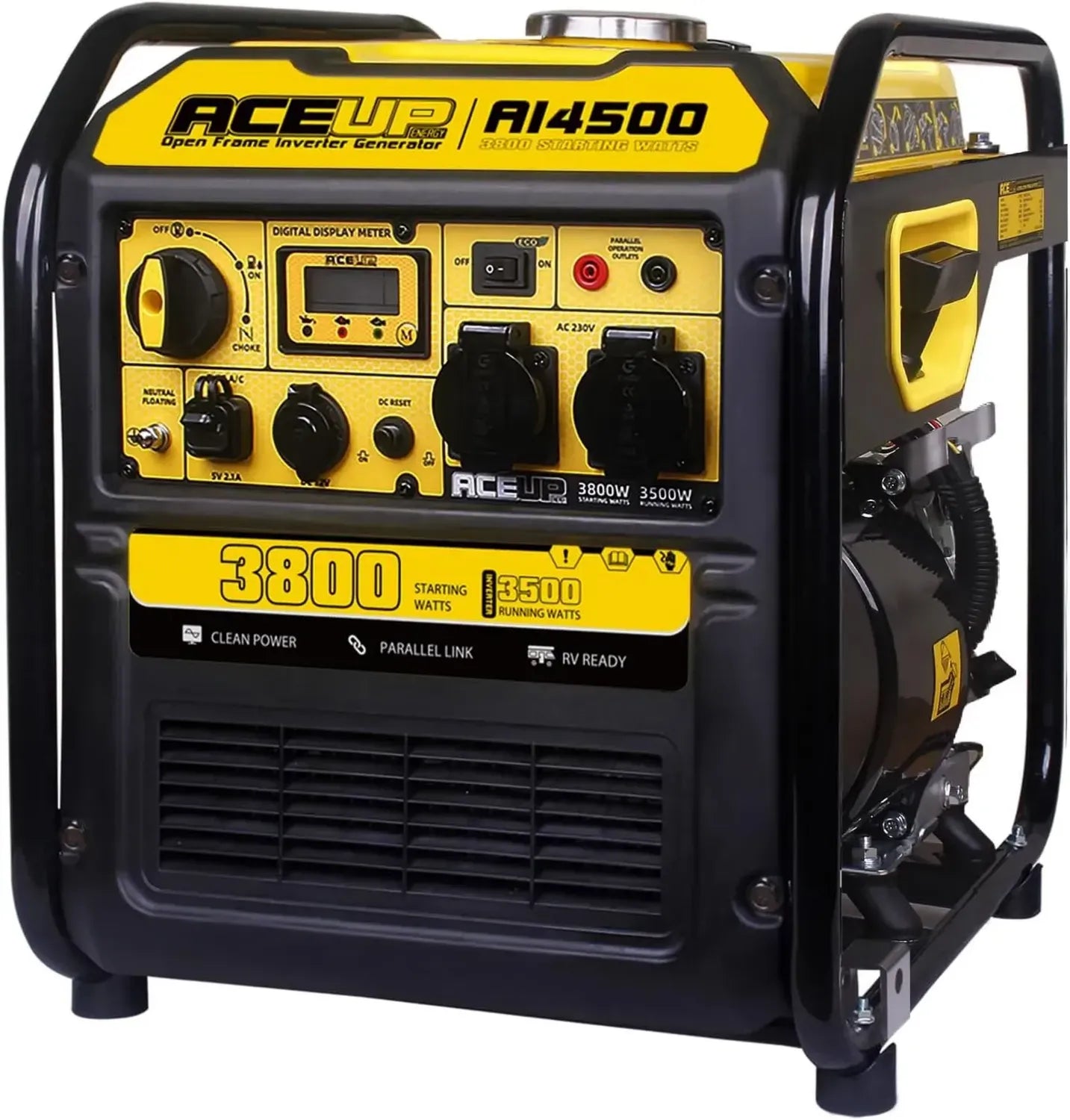 Générateur Inverseur 3800W Essence 230V pour Secours et Chantiers
