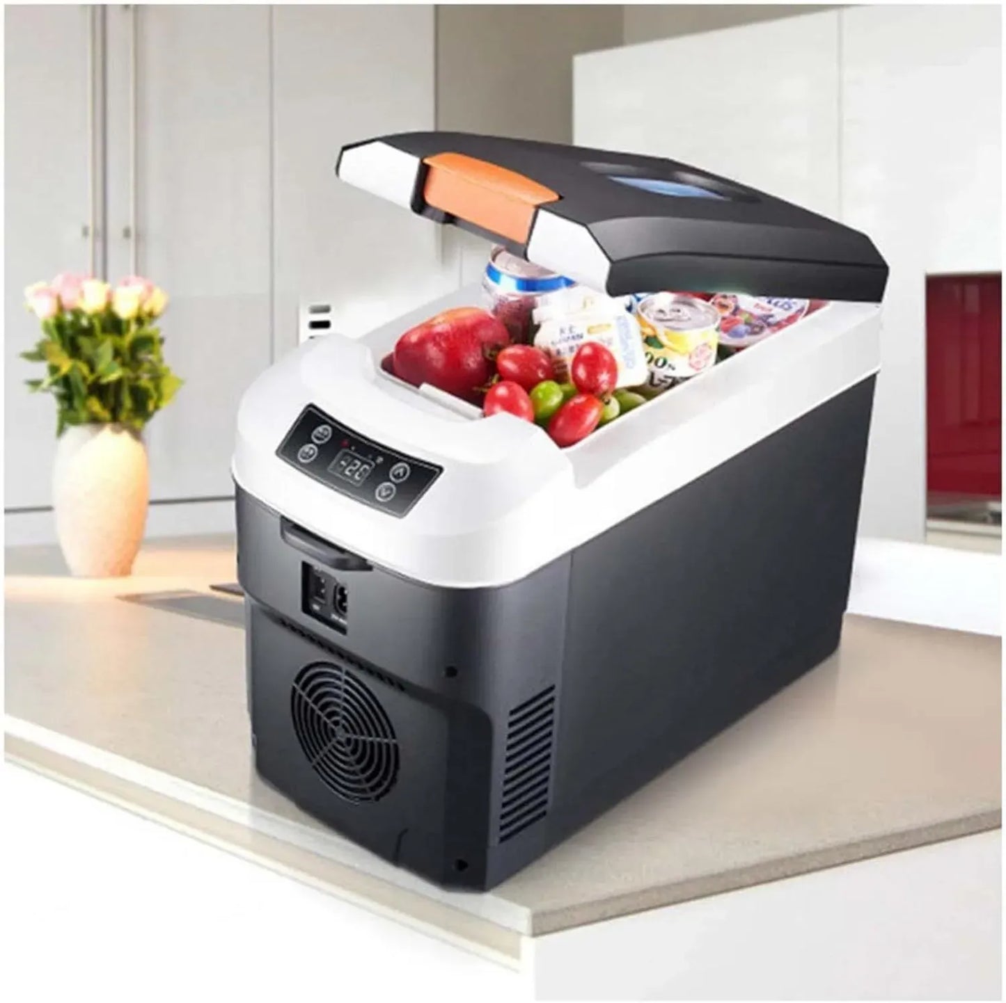HAZARA Réfrigérateur Van 12V 10L - Congélateur Mini avec Écran Tactile, Température Réglable, Idéal pour Camping, Voitures et Maisons