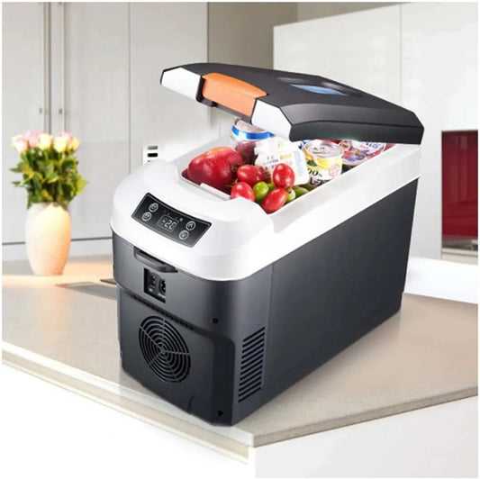 HAZARA Réfrigérateur Van 12V 10L - Congélateur Mini avec Écran Tactile, Température Réglable, Idéal pour Camping, Voitures et Maisons
