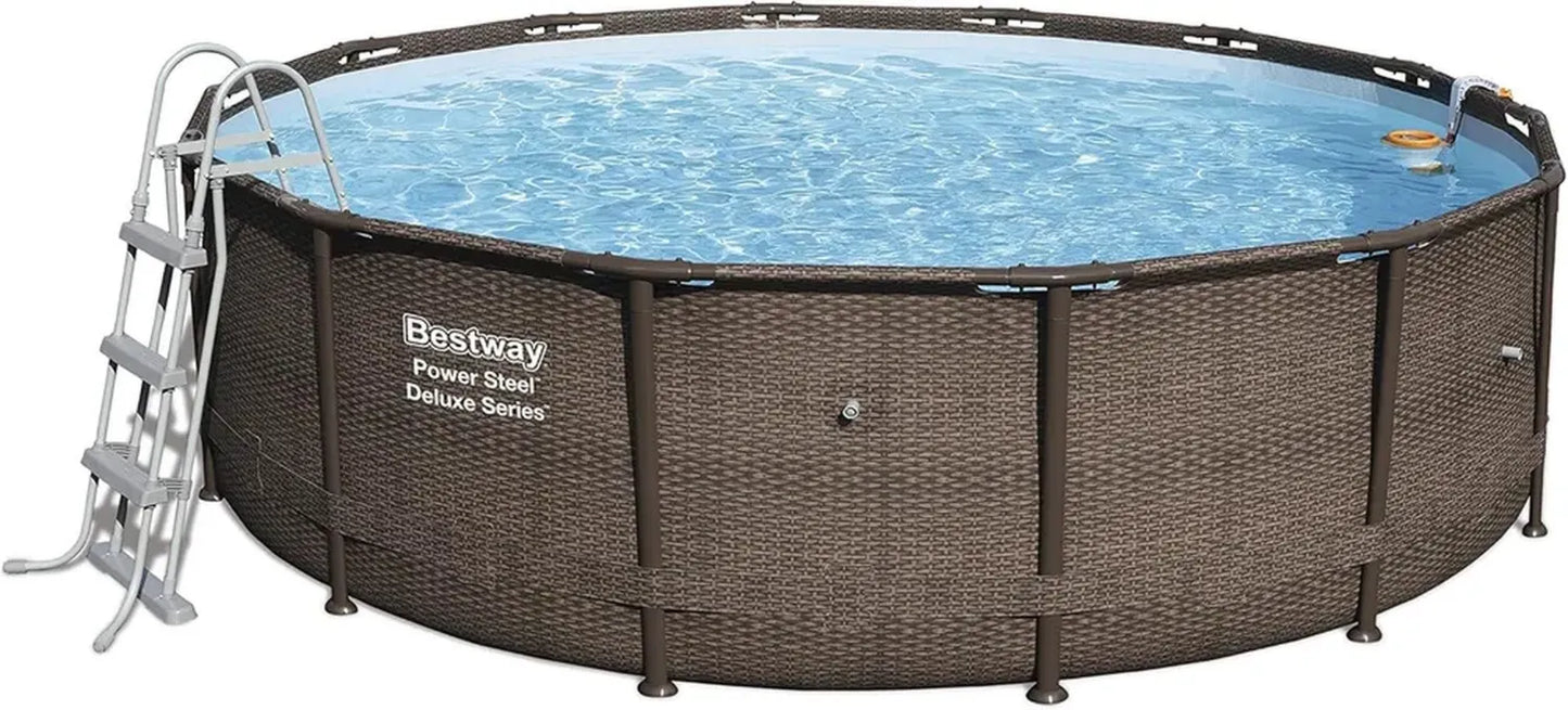 Piscine en acier Deluxe Bestway 427x107 cm avec pompe et accessoires