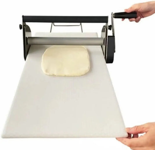 Machine à Pâtes Manuelle en Acier Inoxydable, Épaisseur Réglable, Idéale pour Pizzas et Pâtisseries