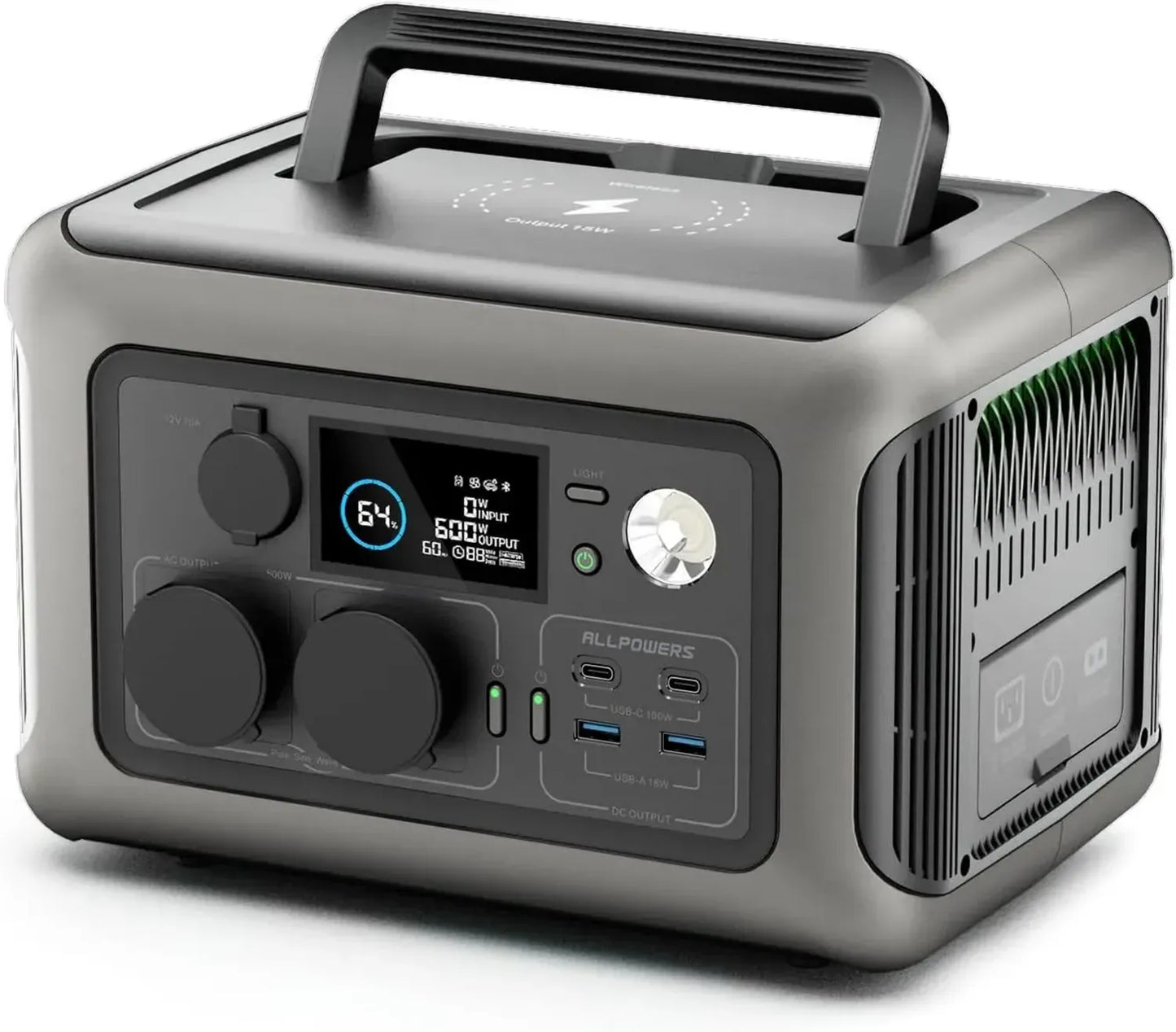 ALLPOWERS Station Électrique Portable 299Wh, Batterie LiFePO4, Charge Rapide en 30 Min, Générateur Solaire pour Camping