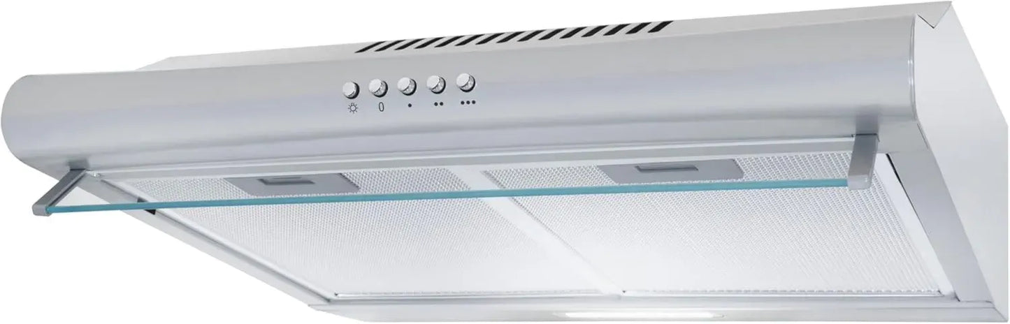 Hotte Aspirante en Acier Inoxydable 50 cm, 3 Vitesses, Filtre Métallique