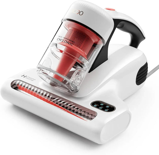 Aspirateur Anti-Acariens JIGOO avec Écran LED, Détection Intelligente, Lumière UV-C, Efficace Contre Punaises et Allergènes