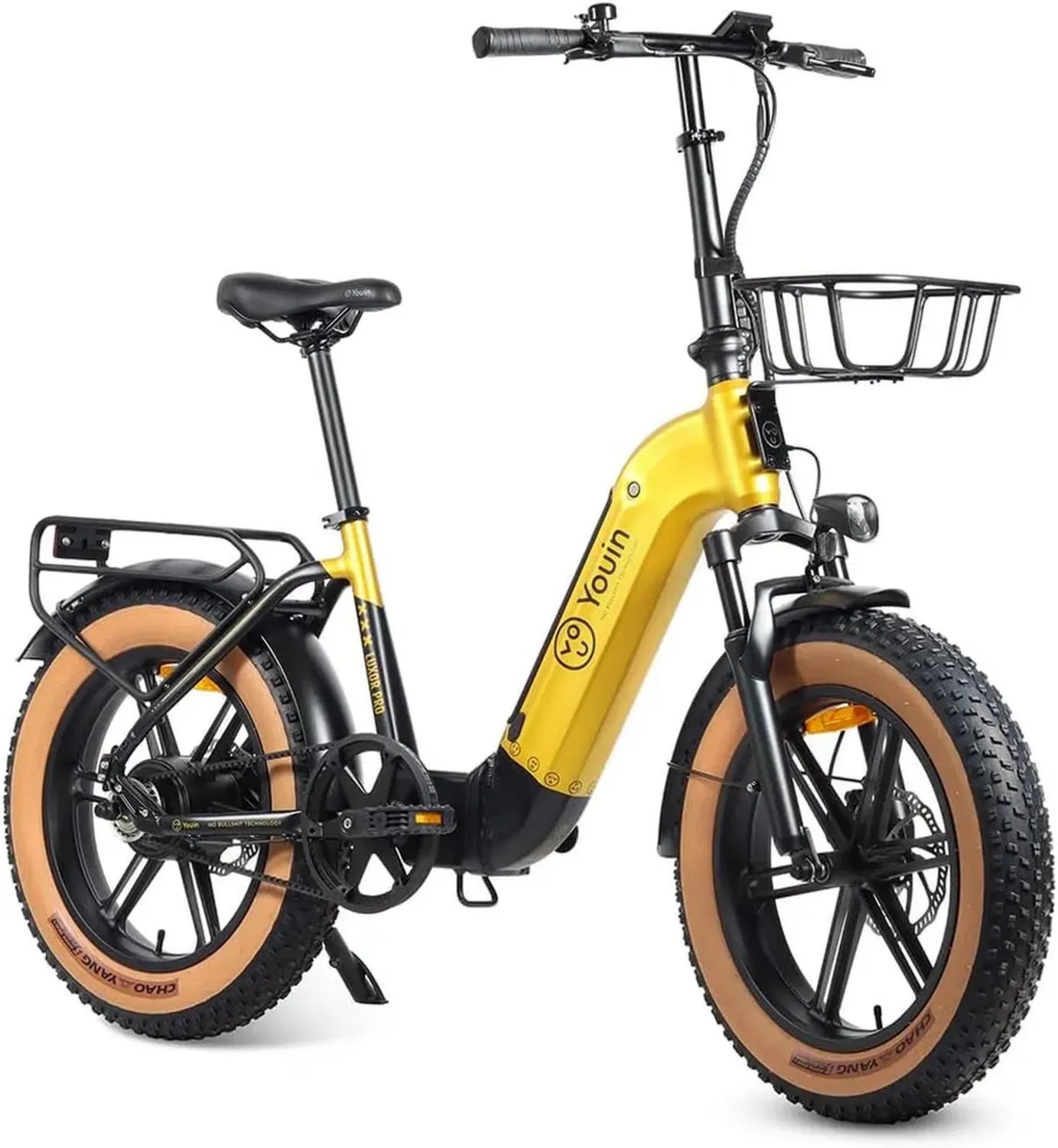 Vélo Électrique Pliable Youin Luxor Pro, 20 Pouces Fat Bike, Moteur 250W, Autonomie 100 km, Freins Hydrauliques, Suspension Haut de Gamme