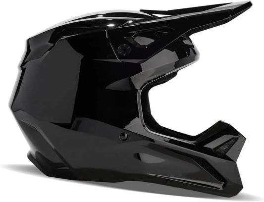 Casque de Moto Fox V1 Noir Brillant Taille L