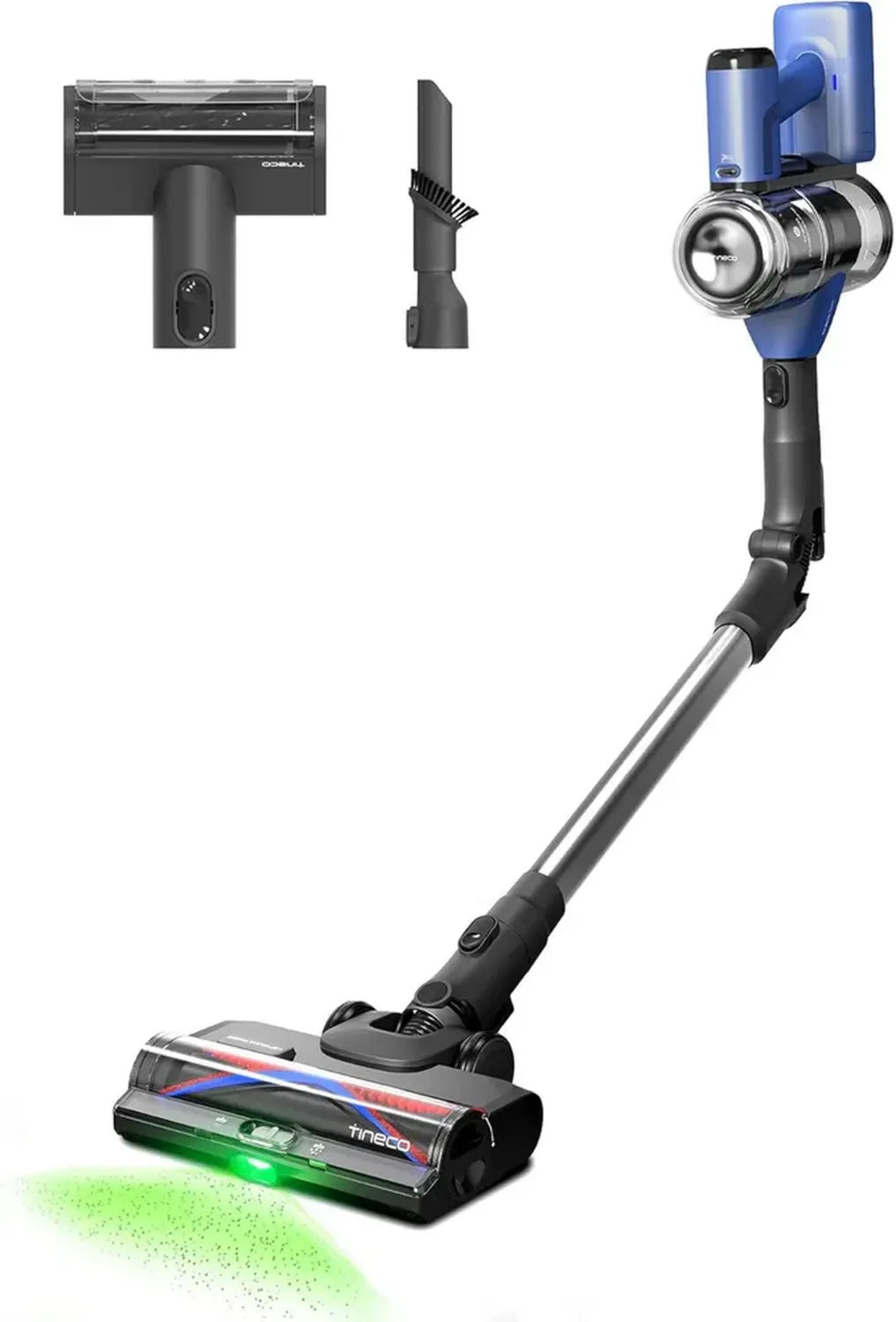 Aspirateur Balai Tineco Pure One S50 Pro, Sans Fil, 200AW, 95 Min d'Autonomie, Brosse Anti-Enchevêtrement, Tube Flexible 180°, LED Verte 120°, Élimination Efficace des Débris