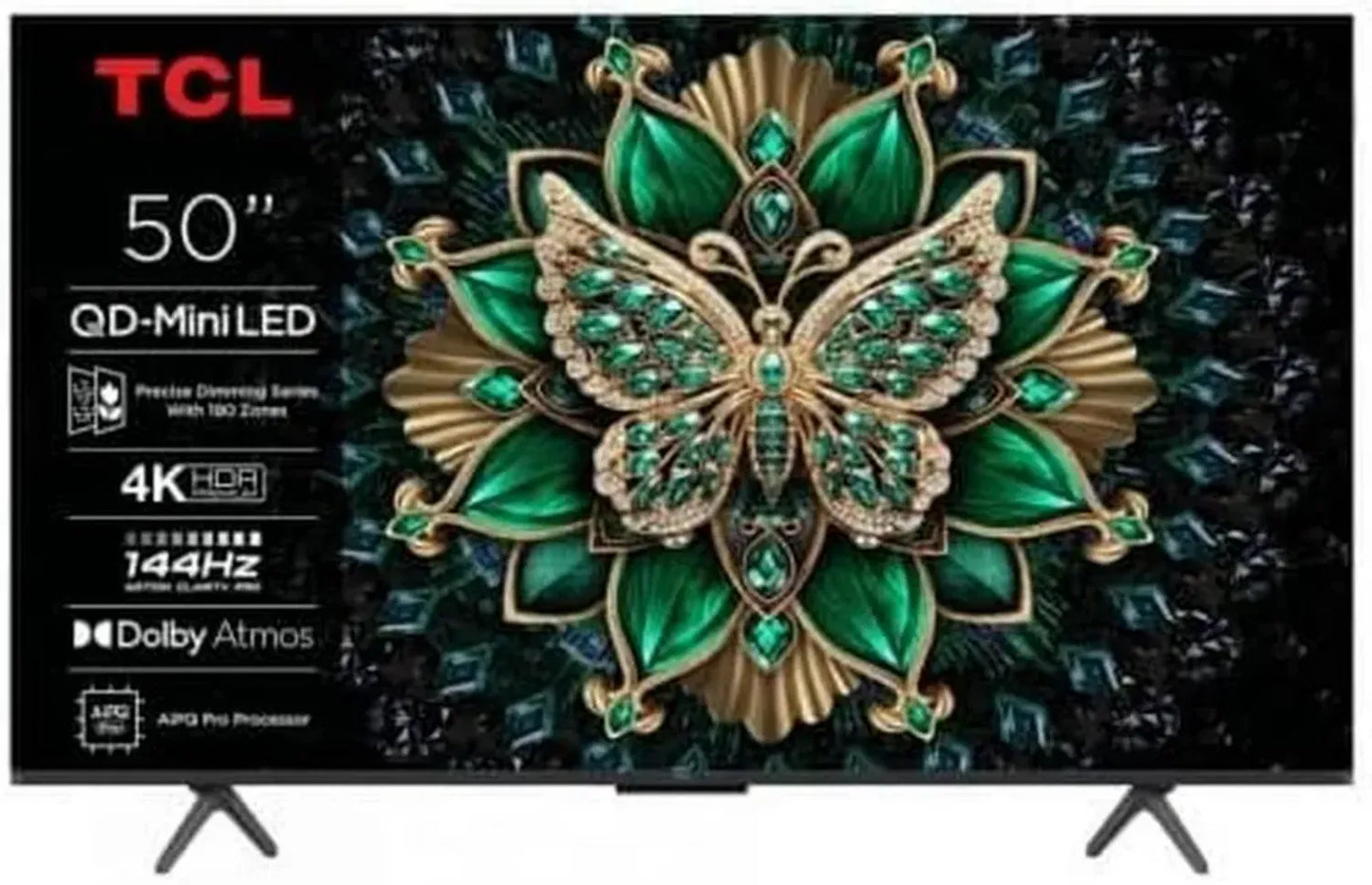 Téléviseur TCL Mini LED 50'' 4K UHD, Dolby Vision IQ, HDMI 2.1, Dolby Atmos