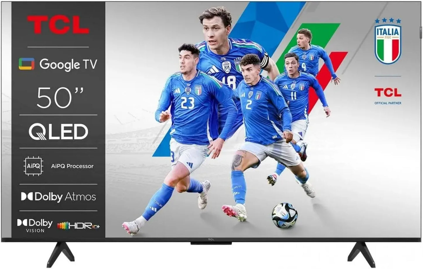 TCL Téléviseur QLED 50'' Ultra HD 4K avec Dolby Atmos et Google TV