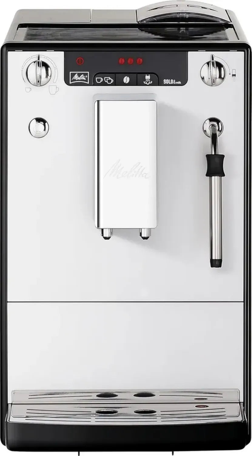 Machine à Café Automatique Melitta Caffeo Solo & Milk, Buse Vapeur, 1.2 L, Argent