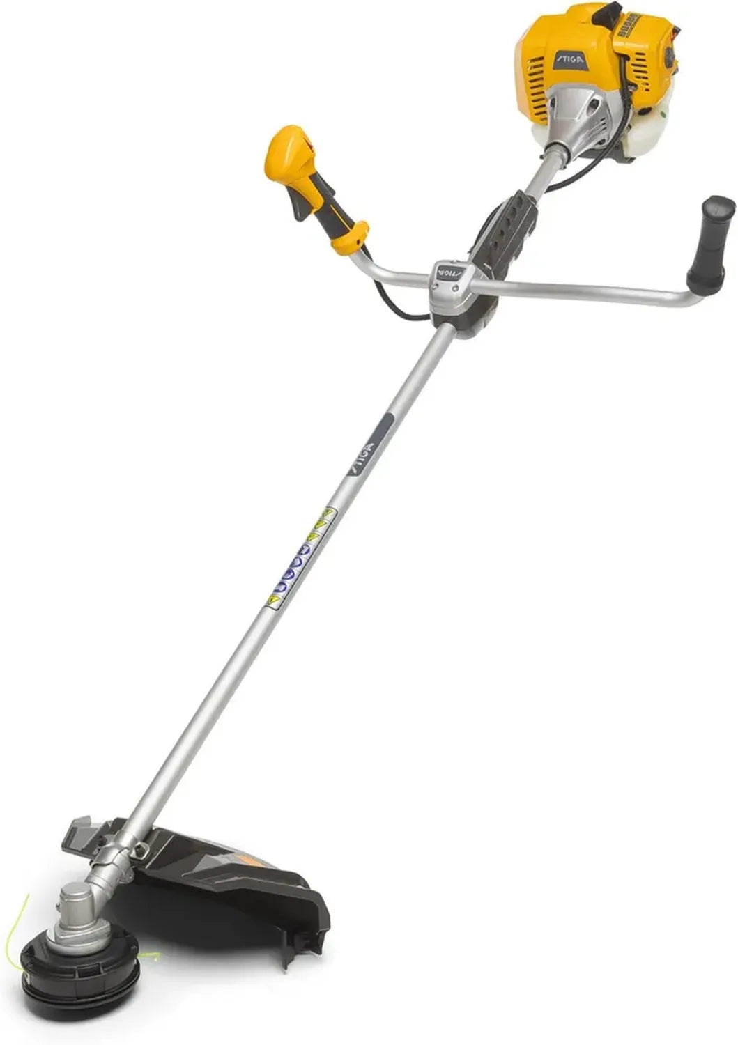 Débroussailleuse Thermique STIGA BC 555 B, 51,7 cm³, Largeur 45 cm, Tête Tap&Go et Lame 3T, Harnais Double pour Usage Intensif