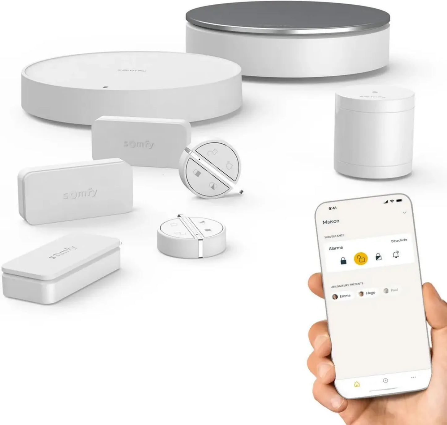 Somfy Home Alarm Connectée Sans Fil WiFi avec Détection Intelligente