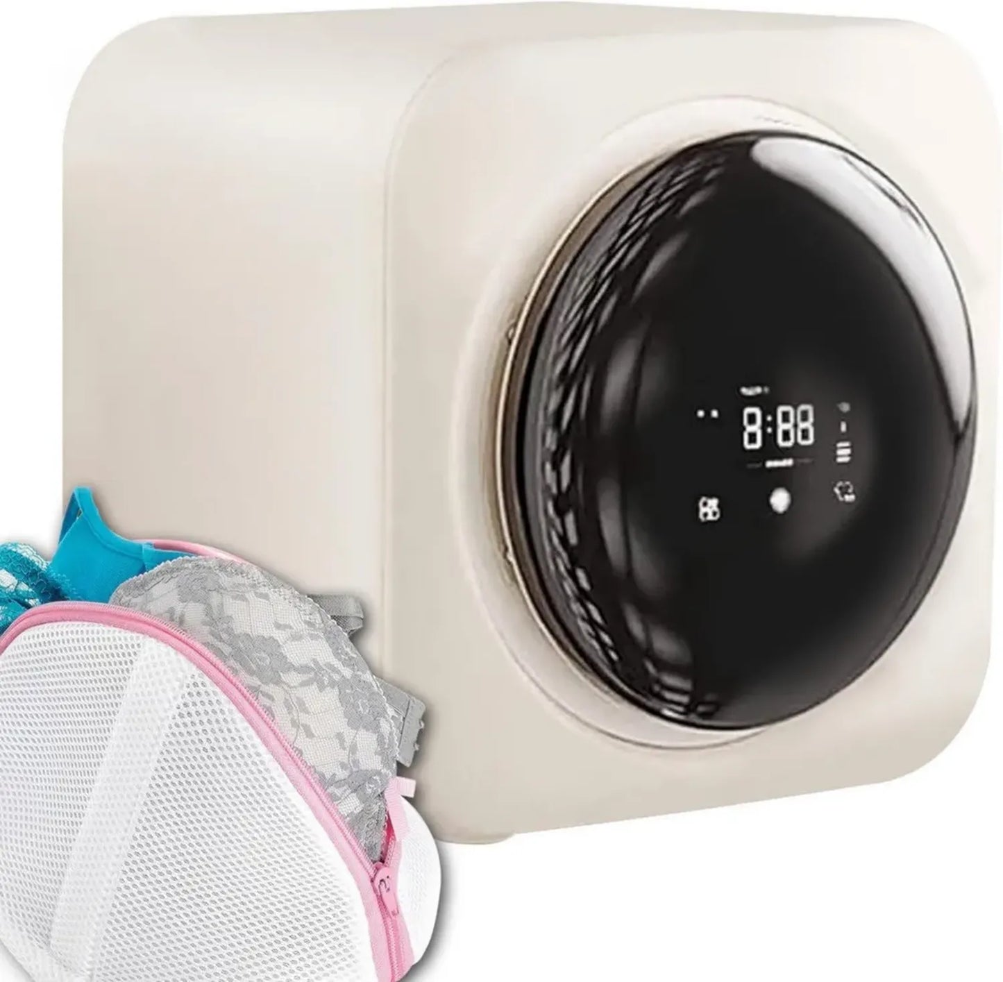 Lave-linge Mini Compact Murale 3.5L avec Séchage Automatique