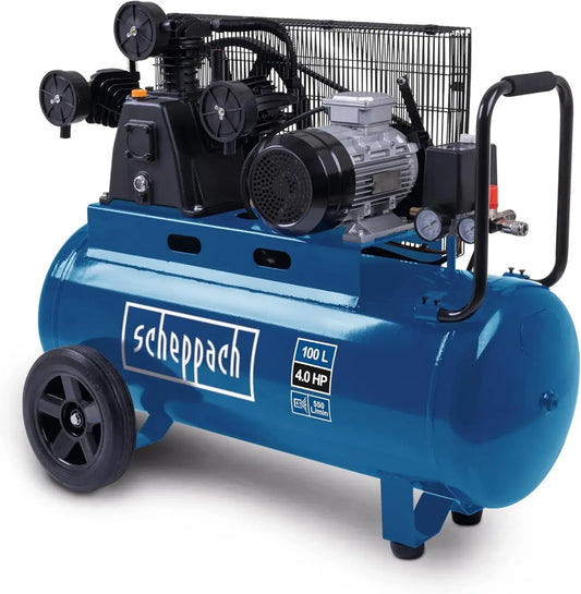 Compresseur à Air Scheppach HC550TC 100L, 10 Bar, 230V, 2200W