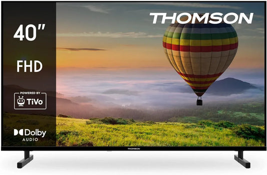 THOMSON Téléviseur LED Smart 40 Full HD, Wi-Fi, Commande Vocale, HDR10, Dolby Audio, Triple Tuner, HDMI, USB, 1.5Go RAM, 8Go Stockage