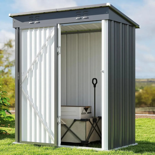 Abri de Jardin Métal Bealife 180x162x95 cm pour Outils et Rangement Extérieur