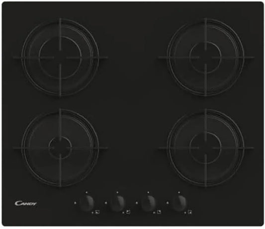 Plaque de Cuisson à Gaz Candy CVW6BB - Design Noir Élégant