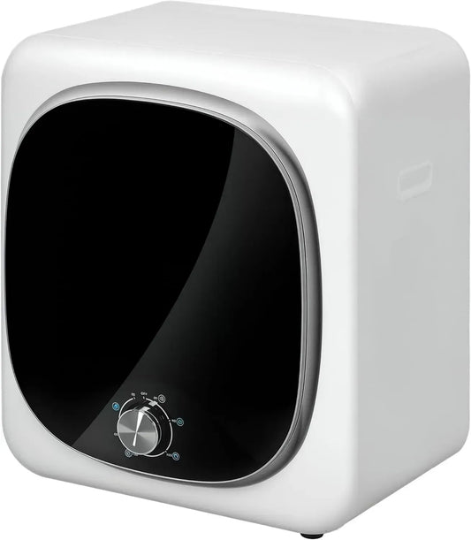 Sèche-linge compact électrique 800 W 4 Kg, 5 modes, cuve inox, frontal, blanc