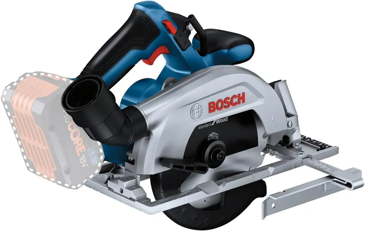 Scie Circulaire Sans Fil 18V Bosch GKS 57-2, Lame 165 mm, Coupe 57 mm
