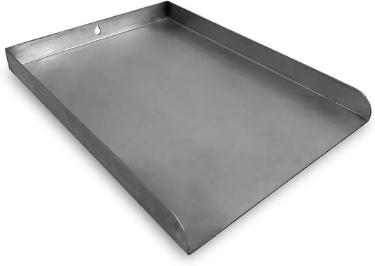 Plancha en acier inoxydable 45x30 cm - Haute qualité pour barbecue charbon et gaz