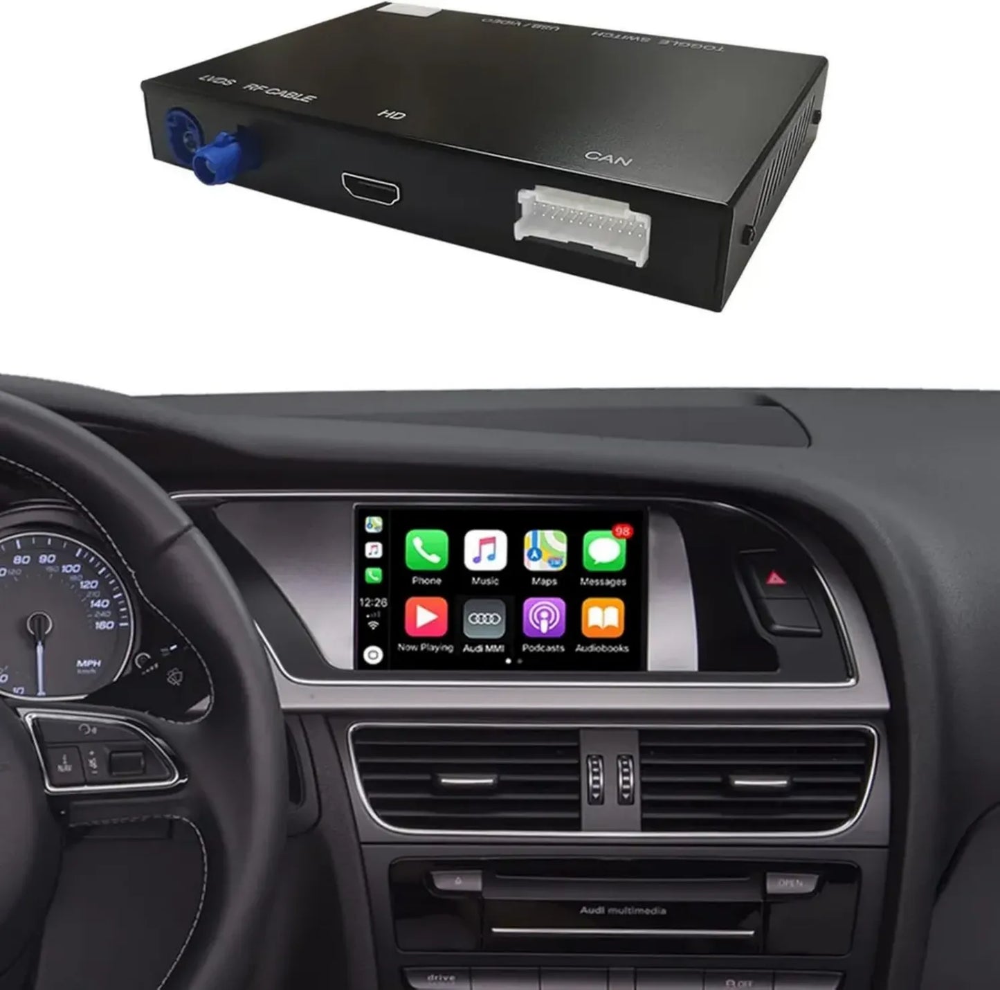 Système CarPlay et Android Auto pour Audi 2009-2017: Navigation, Musique et Plus